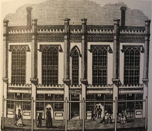 The Hatch House after its remodel circa 1855.